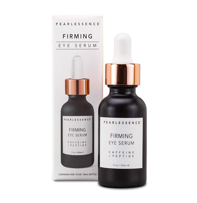Pearlessence Firming Eye Serum with Caffeine + Peptide – Rejuvenates Puffy Eyes & Reduces Under Eye Bags | Made in USA & Cruelty Free (1oz)-Velvo Beauty