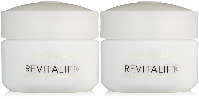 L'Oreal Paris RevitaLift Anti Wrinkle + Firming Eye Cream, 0.5 Ounce (Pack of 2)-Velvo Beauty