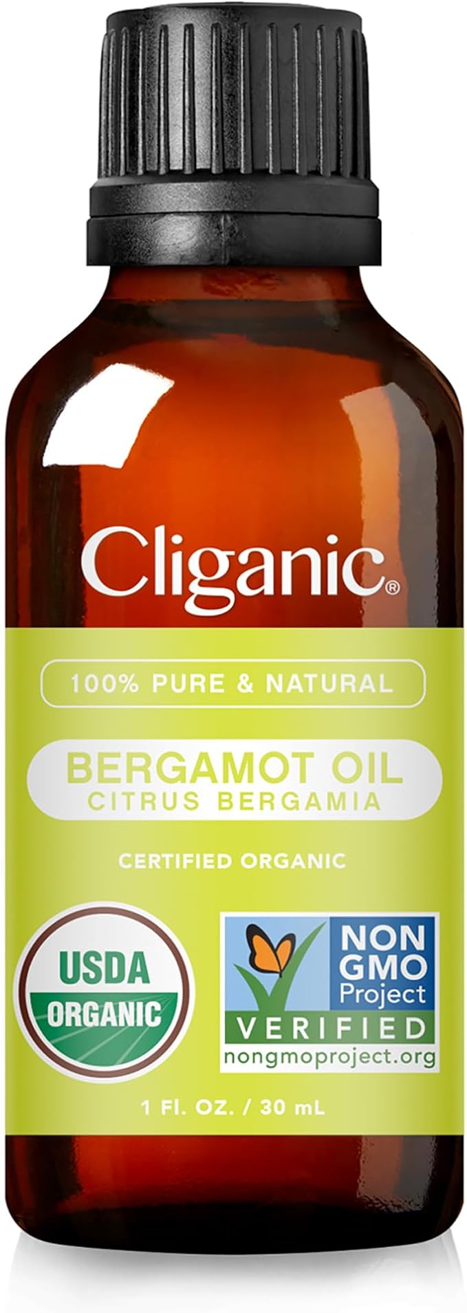 Cliganic Organic Bergamot Essential Oil, 100% Pure Natural for Aromatherapy | Non-GMO Verified (Packaging May Vary)-Velvo Beauty