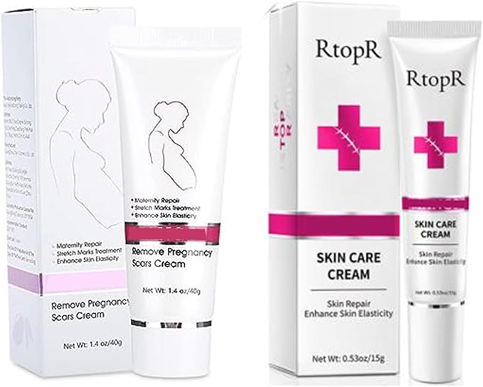RtopR Stretch Marks and Scar Cream,Crema para Estrias De Embarazo,Stretch Marks Postpartum Repairing Cream Wrinkles Diluting Removal Cream Crema De Cacao para Cicatrices-Velvo Beauty