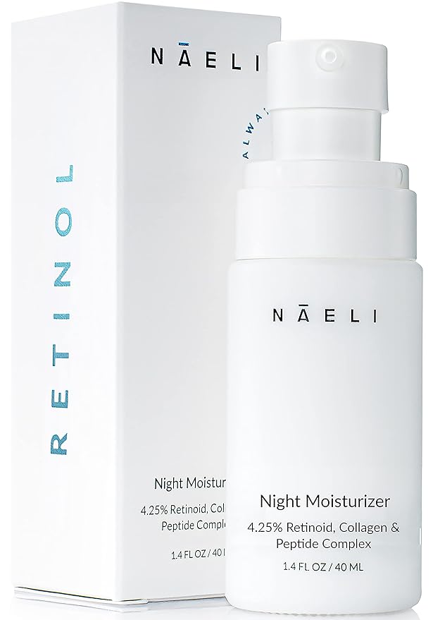 Retinoid Cream - 4.25% Retinol Night Moisturizer for Face & Neck with Collagen, Peptides & Hyaluronic Acid - Anti Aging Wrinkle Cream, Improves Skin Tone & Texture, 1.4 oz-Velvo Beauty