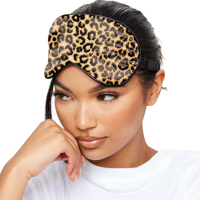 SMUG Satin Sleep Mask & Eye Mask | Travel Sleep Masks for Women & Men | Soft Sleeping Eye Mask to Nourish Skin & Reduce Dark Circles | Eye Sleep Mask Shades to Block Out Light | Animal-Velvo Beauty