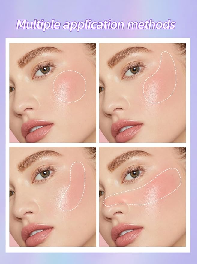 Warm Change Blush Clear Color Change Moisturizing Natural Nude Long-lasting All-Day Face Enhancing Makeup Color,-Velvo Beauty