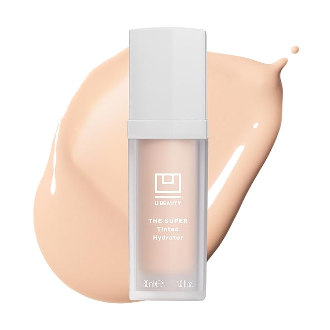 U Beauty The Super Tinted Hydrator Hyaluronic Acid Moisturizing Cream - Mega-Dose Skin Hydrator for Supple, Smooth, and Softer-Looking Skin For Up To 48 Hours - Shade 1-1.0 oz-Velvo Beauty