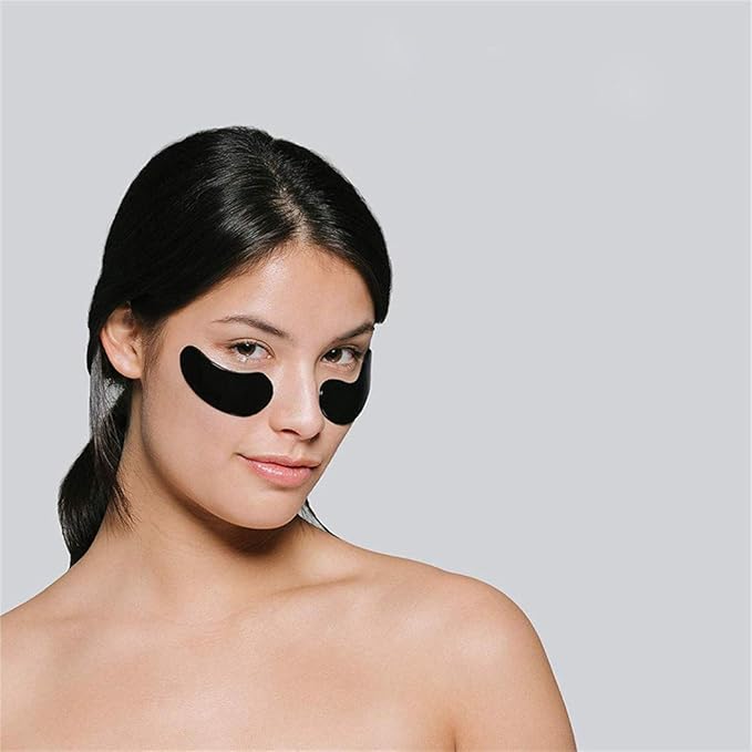Under Eye Patches - 30 Pairs Collagen Eye Mask Eye Patches for Puffy Eyes and Dark Circles, Gel Under Eye Mask, Black-Velvo Beauty