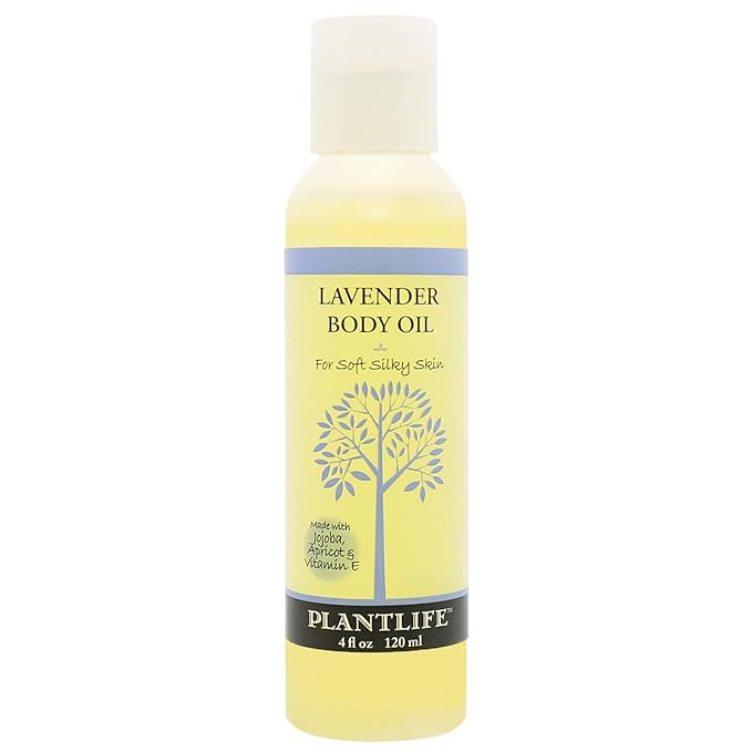 Plantlife Lavender Body Oil - Moisturizing Natural Body Oil for All Skin Types - Nourishing Dry Skin and Making It Feel Soft and Silky for Women & Men - Bath, Body & Massage Oil - 4oz-Velvo Beauty
