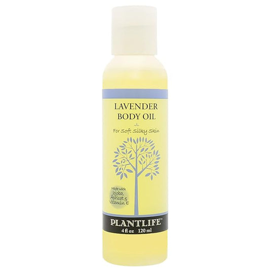 Plantlife Lavender Body Oil - Moisturizing Natural Body Oil for All Skin Types - Nourishing Dry Skin and Making It Feel Soft and Silky for Women & Men - Bath, Body & Massage Oil - 4oz-Velvo Beauty