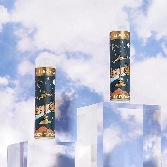 Crazy Rumors Libra Zodiac All Natural, Plant Based Lip Balm to Moisturize and Nourish your Lips - Air Blend-Velvo Beauty