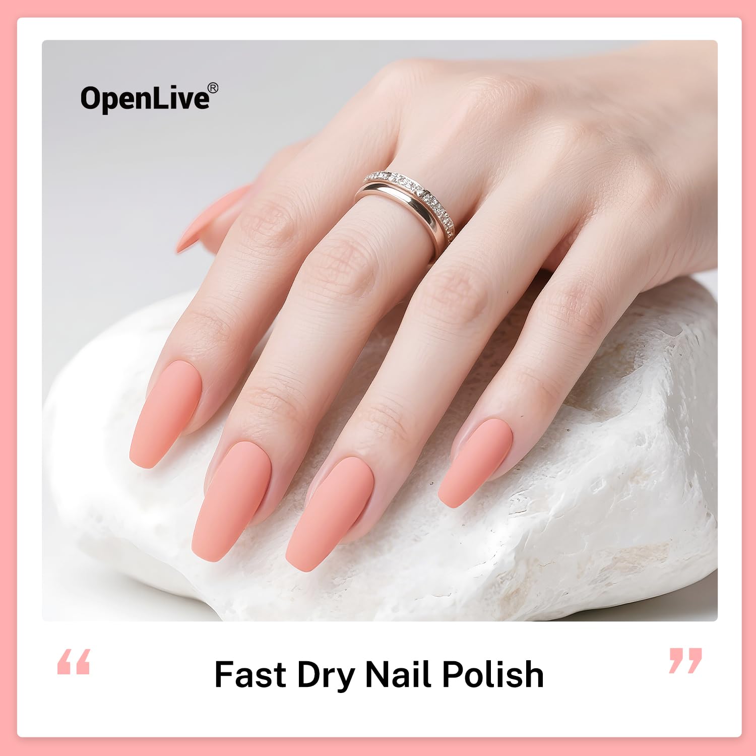 16.5ml Soft Pink Nail Polish Large Volume Quick Dry Nail Polish, Long Lasting Shine, Fingernail Toenail Nail Art DIY Home Travel Nail Art Gift-Velvo Beauty