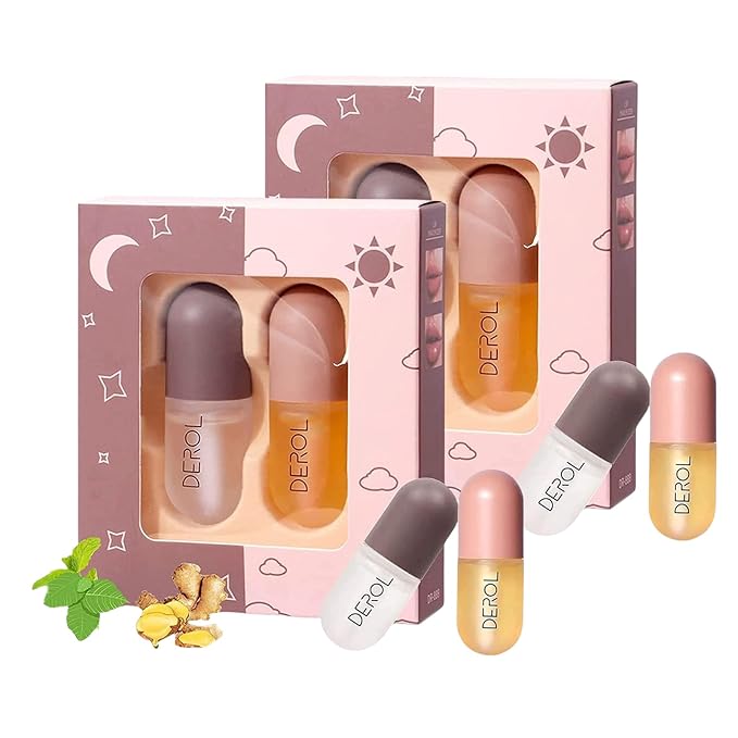 4Pcs Lip Plumper Set,Lip Plumper,Natural Lip Plumper kit,Day and Night Lip Plumper-Velvo Beauty