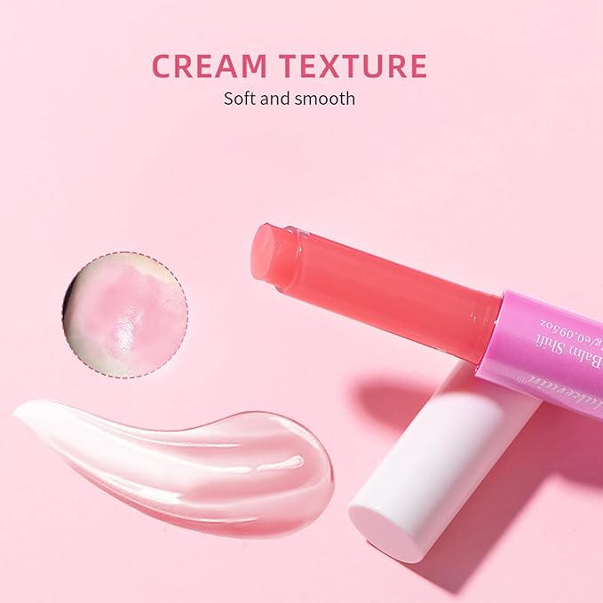 Juicy Lip Plump Shift, Click Melting Lip Balm Lasting Tint Hydrating & Nourishing Lip Care Moisturizer Glossy Color Changing Lip Gloss Non Sticky Lipstick Vegan Tinted Lip Balm (#5 Blueberry)-Velvo Beauty