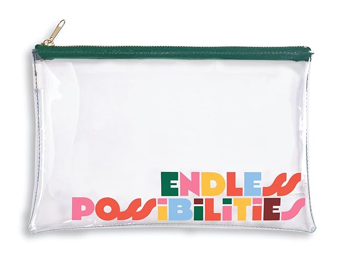 ban.do Getaway Travel Accessories Set, Vacation Essentials Pack Includes Zipper Pouch, Eye Sleeping Mask, Luggage Tag, and Hair Scrunchie, Endless Possibilities-Velvo Beauty