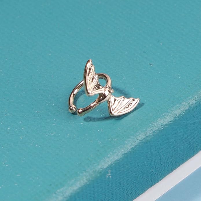 Gothic Bat Cuff Earrings Gold Bat Ear Cuffs Non Pierced Earrings Punk Animal Earrings Cool Vampire Earrings Jewelry for Women and Girls Gifts-Velvo Beauty