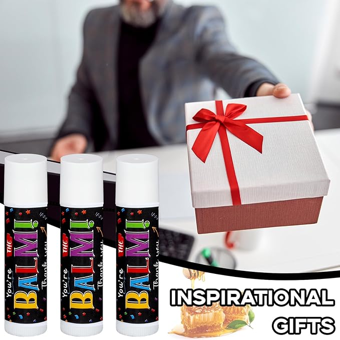 Dunzy 100 Pack Employee Appreciation Gifts Bulk Lip Balms Favors Bulk Small Thank You Gifts Team Appreciation Inspirational Gifts for Women Men Coworkers Staff Teachers Nurses Team-Velvo Beauty