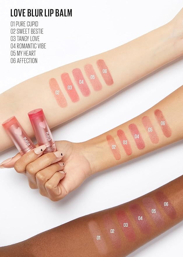 Kaja Love Blur Lip Balm - 02 Sweet Bestie | Soft & Comfort Semi-Matte Blurring Daily Color Lip Balm | Shea Butter, Avocado Oil, Citrus Unshiu Peel Extract, Vitamin E Infused| 4g / 0.14oz.-Velvo Beauty