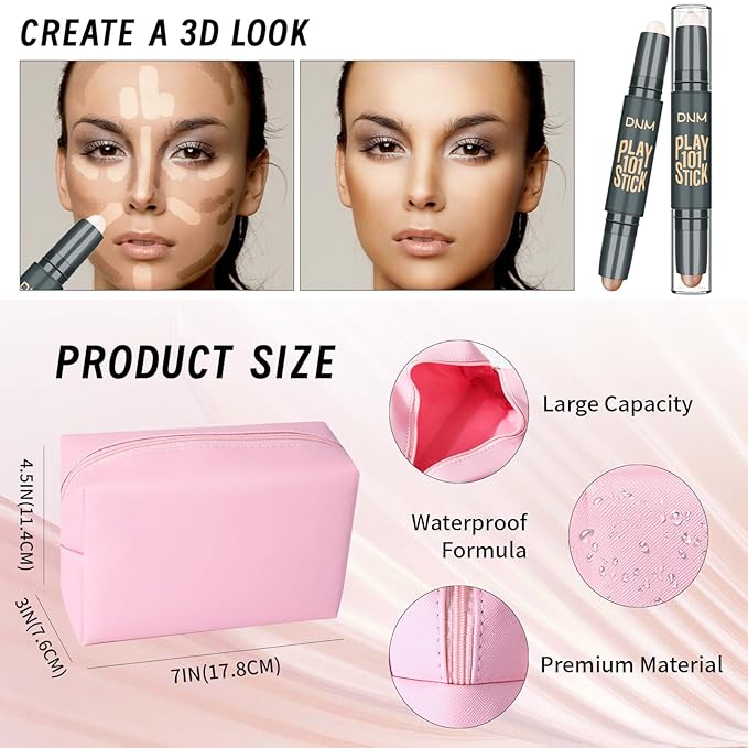 Makeup Set, Makeup Set Kit for Women Girls Teen Full Kit, Multipurpose Makeup Set, Professional & Beginner Makeup Kit Include Foundation, Face Primer, Eyeshadow Palette, Cosmetic Bag-Velvo Beauty
