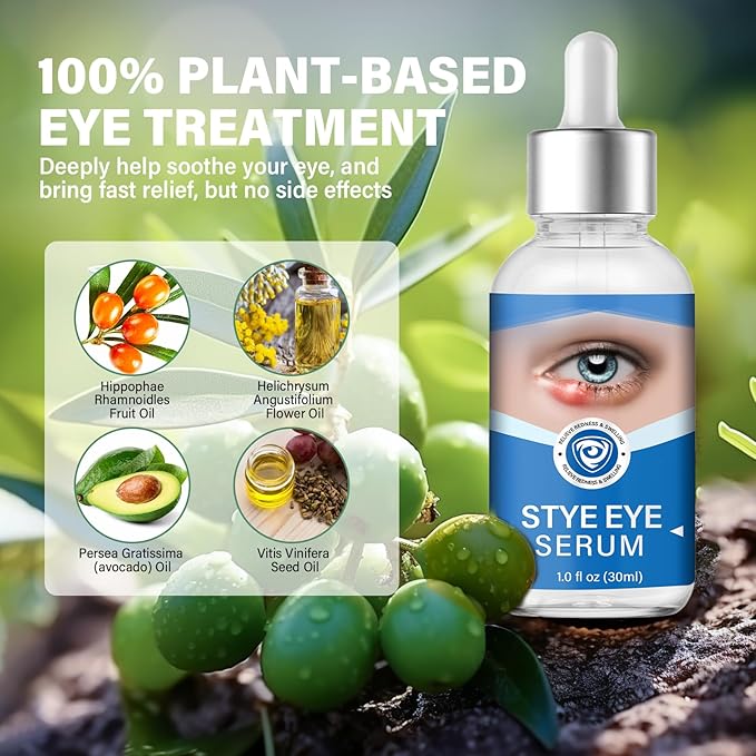 Stye Eye Treatment, Stye Eye Serum for Styes Chalazion and Blepharitis, Gently Cleanses Lashes and Eyes, Restore Healthier Eye Skin, 1 Fl.oz-Velvo Beauty