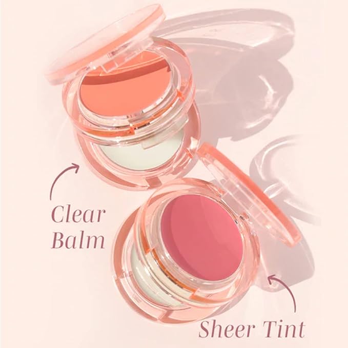 Wander Beauty Double Date Lip & Cheek - Honeymoon/Swipe - 4-in-1 Cream Blush & Lip Tint - Blush, Lip Moisturizer, Lip Balm, & Eye Gloss - Multitasking Eye, Cheek, & Lip Makeup With Green Tea - 0.07 oz-Velvo Beauty