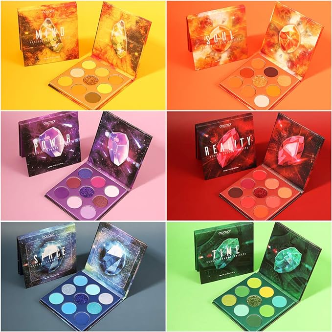 docolor Eyeshadow Palette 54Colors Gemstone Eye Shadow Palette Highly Pigmented Mattes Glitter Shimmers Smokey Cream Powder Blendable Long Lasting Waterproof Colorful Professional Makeup Palette-Velvo Beauty