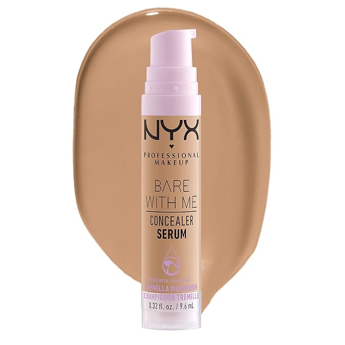 NYX PROFESSIONAL MAKEUP Bare With Me Concealer Serum, Up To 24Hr Hydration - Medium-Velvo Beauty