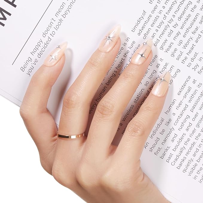 modelones Builder Nail Gel, 8-in-One Gold Shimmer Builder, Champagne Sparkle Glitter Rubber Color Base Gel Polish LED Lamp Cured, Apex Building Strengthener Extension for Home DIY Salon Girls-Velvo Beauty