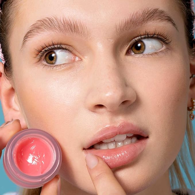 Sweet Lips in Just Juicy Overnight Lip Mask & Balm, Hydrating Lip Mask & Balm Infused with Nourishing Jojoba Oil & Shea Butter to Hydrate, Condition & Repair Dry Lips-Velvo Beauty