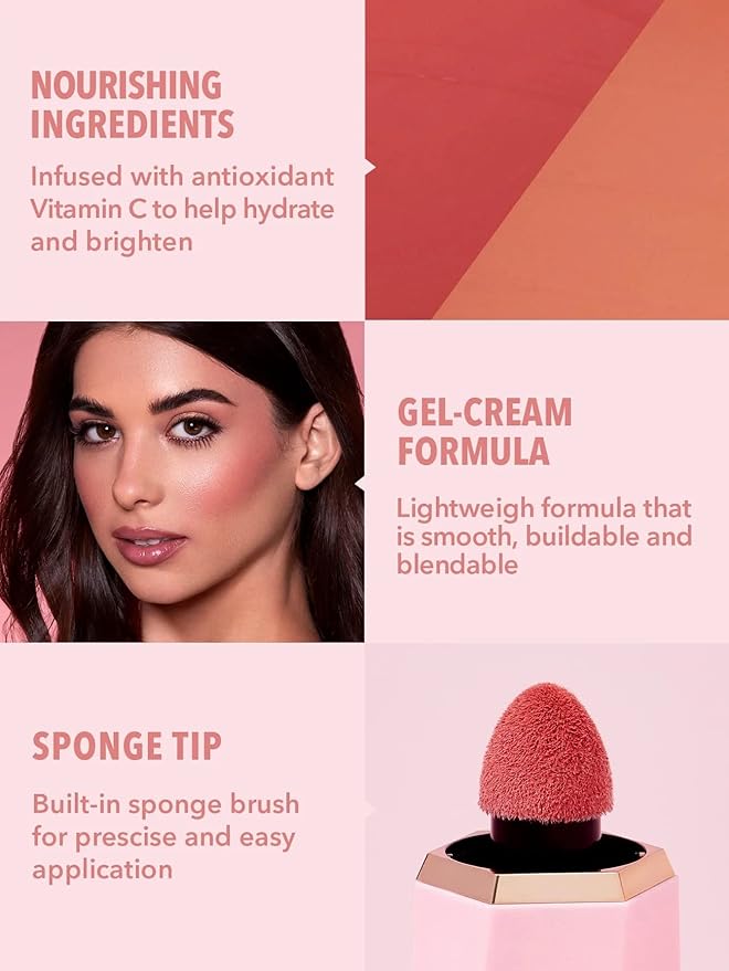 SHEGLAM Color Bloom Liquid Blush Makeup for Cheeks Matte Finish - Love Cake-Velvo Beauty