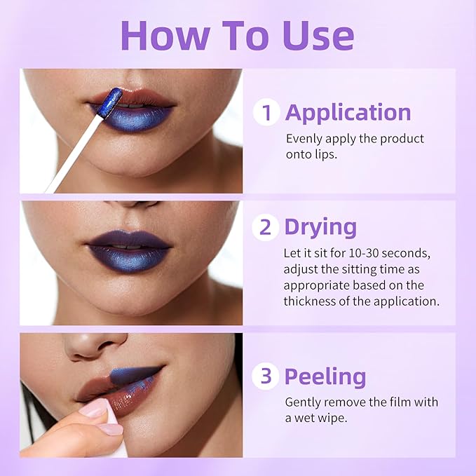 KIMUSE Lip Stain Masque: Peel Off Lip Stain Long Lasting Waterproof 12HR Transfer Proof & Hydrating Tint, Instant Lip Color With Natural Matte Effects, Vegan & Easy To Use-Velvo Beauty