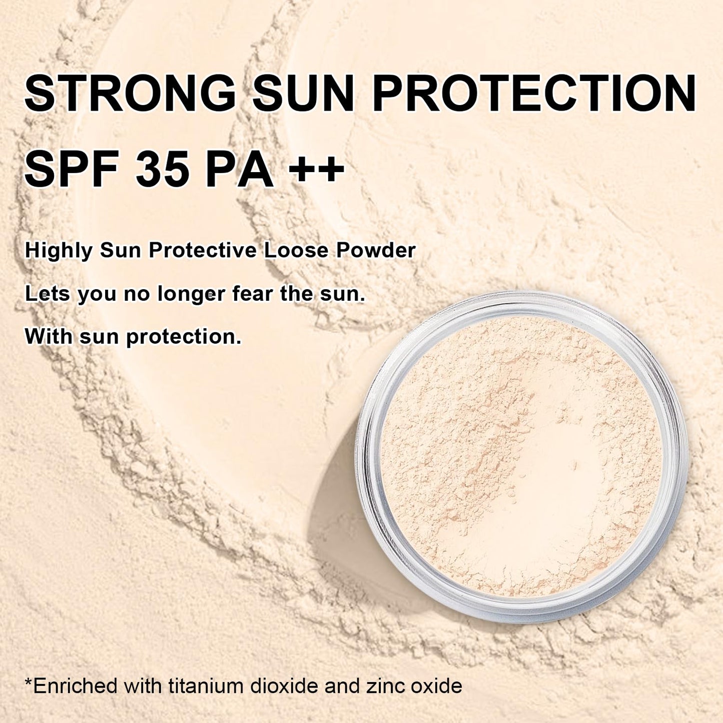 Mineral Setting Powder, SPF 35, Sunscreen Fair Face Loose Blurring FinishingPowder, Sheer Coverage, Weightless and Oil Control, Extend Base Makeup(#02 Fair Setting Makeup)-Velvo Beauty