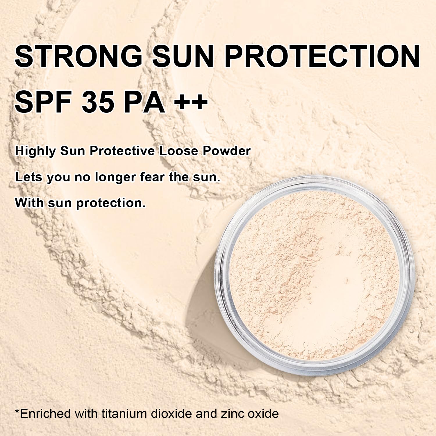 Mineral Setting Powder, SPF 35, Sunscreen Fair Face Loose Blurring FinishingPowder, Sheer Coverage, Weightless and Oil Control, Extend Base Makeup(#02 Fair Setting Makeup)-Velvo Beauty