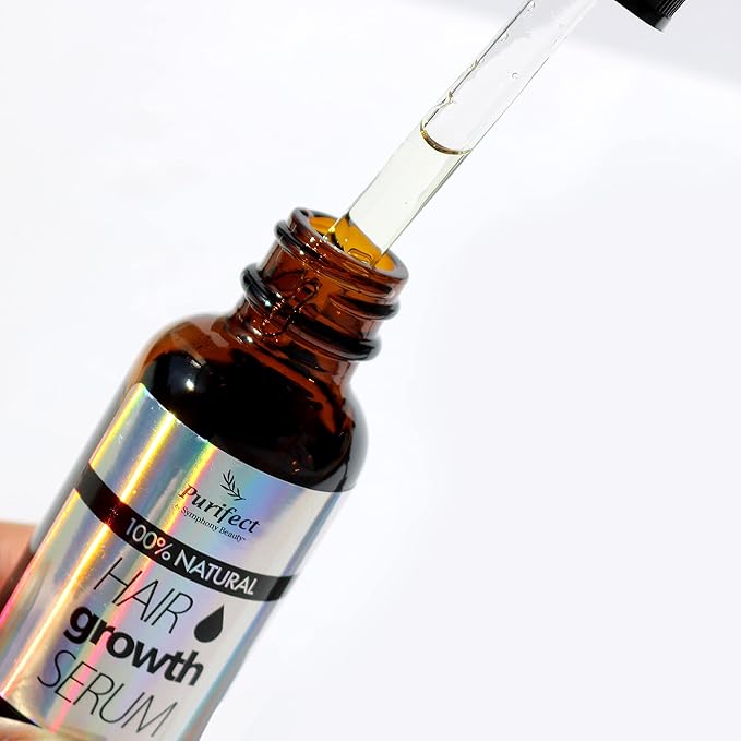 100 Natural Botanical Hair Growth Serum for Nourishing Hair Scalp and Protecting Hair loss, Moringa Camellia Rosemary Castor Tea Tree Peppermint Jojoba Blended , Made In USA (2oz)-Velvo Beauty