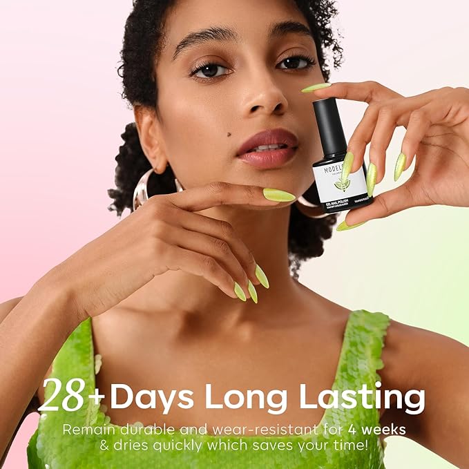 modelones Spring Gel Nail Polish Set, 6 Colors Pastel Yellow Green Pink Purple Blue Shades Pale Macaron Light Colors Nail Art Gel Design for Women Girl Nail Lovers Gift Salon DIY-Velvo Beauty