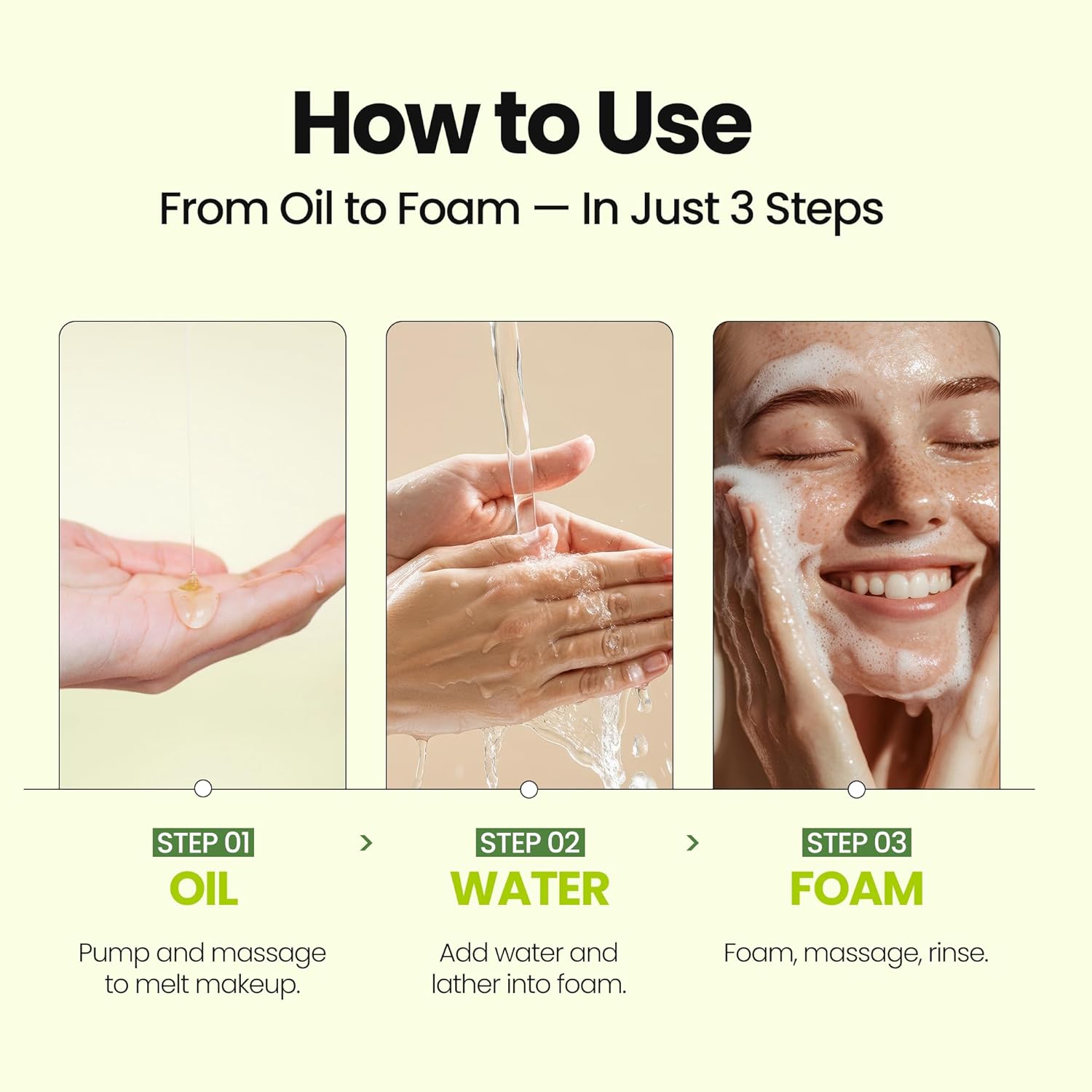 [K-Beauty] Cica Biome Oil to Foam - All-in-One Korean Face Wash OilBased Foaming Facial Cleanser - Deeply Hydrating & Moisturizing Makeup Deep Cleansing Oil for Sensitive Skin (3.88 fl oz)-Velvo Beauty