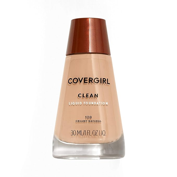COVERGIRL Clean Makeup Foundation Creamy Natural 120, 1 oz (packaging may vary)-Velvo Beauty