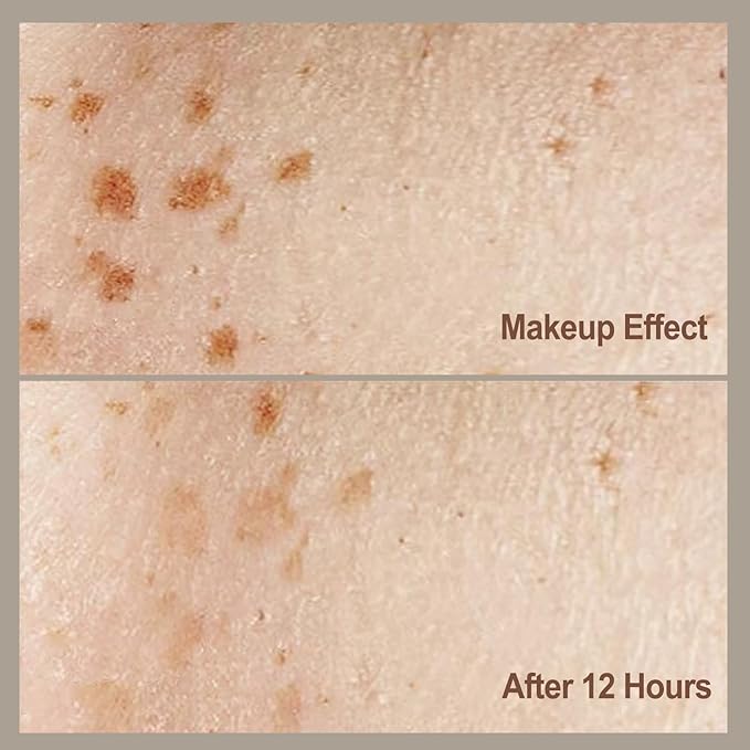 Freckle Stamp Natural Like Freckle Pen Makeup Fake Freckles Cushion Waterproof Long Lasting Quick Dry, Get Sun-kissed Stars Makeup Freckle in One Press, Chestnut, 15g-Velvo Beauty