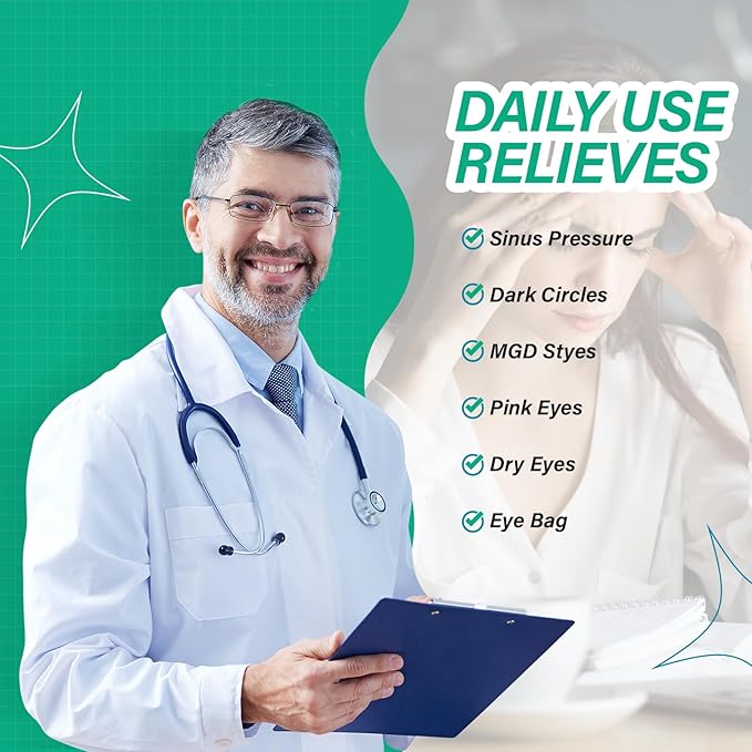 ProCIV Self-Heating Hot Eye Mask Soothing Headache, Dry Eyes, Heating Eye Mask for Stress Eye Fatigue Relief 4PCS-Velvo Beauty