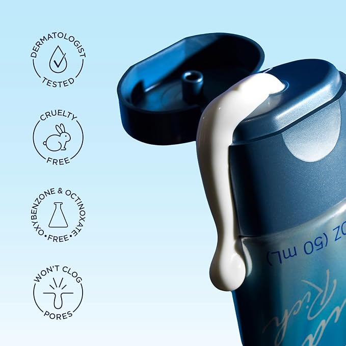 Biore UV Aqua Rich SPF 30 PA+++ Daily Moisturizer Sunscreen for Face, For Sensitive Skin, Oil Free, Hyaluronic Acid, Vegan, Oxybenzone & Octinoxate Free, Dermatologist Tested, 1.7 Oz-Velvo Beauty