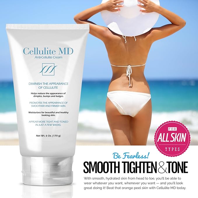 FIRMING TONING Cream Diminish Appearance Of Cellulite 6 oz New by Cellulite MD-Velvo Beauty