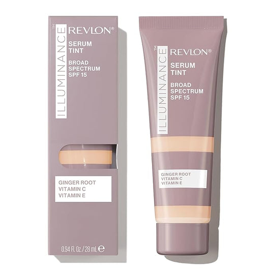 Revlon Illuminance Tinted Serum, Triple Hyaluronic Acid, Evens Out Skin Tone Over Time and Hydrates All Day, SPF 15, 201 Creamy Natural, 0.94 fl oz.-Velvo Beauty