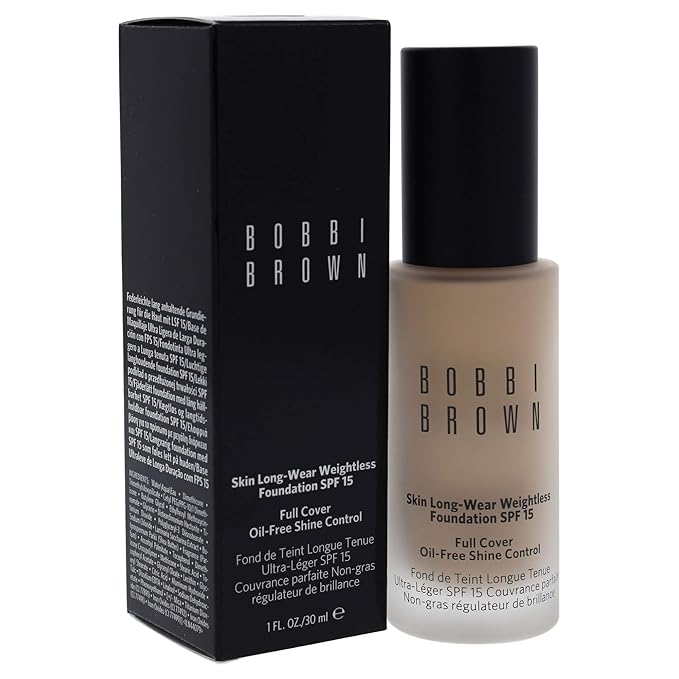 Bobbi Brown Skin Long-Wear Weightless Foundation SPF 15-1 Warm Ivory Women 1 oz-Velvo Beauty