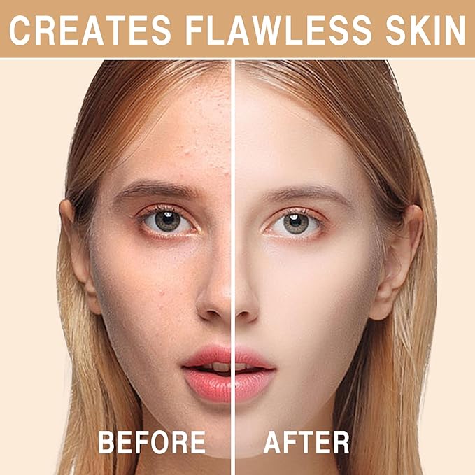 Skin Tone Adjusting CC Cream Spf 50, Colour Correcting Self Adjusting for Mature Skin, Moisturizing Skin, Primer, Concealer, Brightening Skin Tone（2Pcs Natural Color）-Velvo Beauty