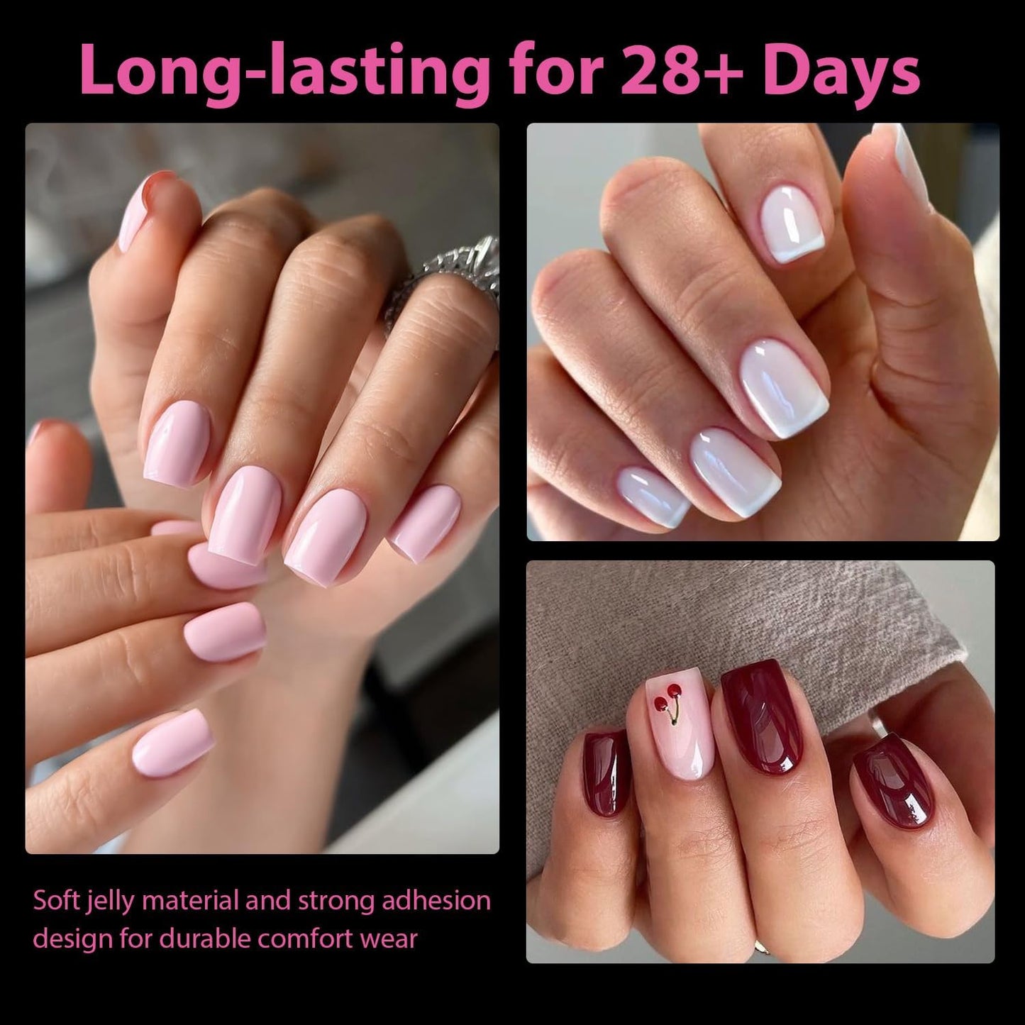 UNA GELLA Extra Short Nail Tips: 504pcs Square Fake Nails Pre-shape XS Short Square Press on Nails Gel Tips Full Cover Acrylic Nails False Nails for DIY Salon 12 Sizes-Velvo Beauty