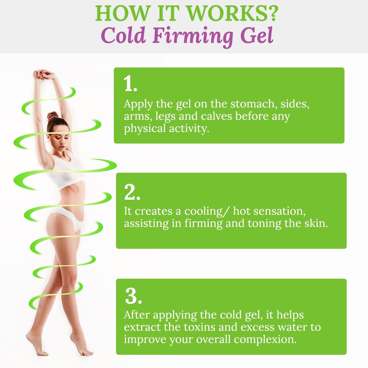 Brazilian Belle Cold Firmings Gel - Tightening & Anti Cellulite Cream with Caffeine - Advanced Firming & Body Firmings Gel for Loose & Sagging Skin - Suitable for All Skin Types-Velvo Beauty