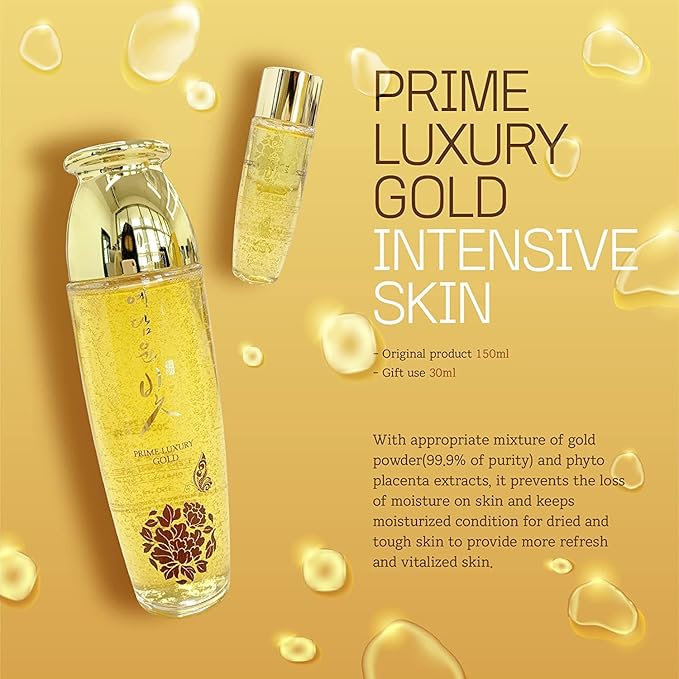 Premium Luxury Gold Women Facial Skin Care Set (4Pcs) Beauty & Personal Care, Nourishing And Moisturizing, Calming Korea Cosmetic for Yedam Yun Bit-Velvo Beauty