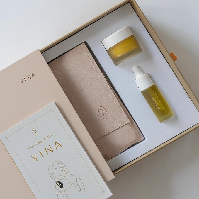 YINA - Gua Sha Discovery Set With Nourish Botanical Serum | Sustainable, Cruelty-Free, Clean Skincare-Velvo Beauty