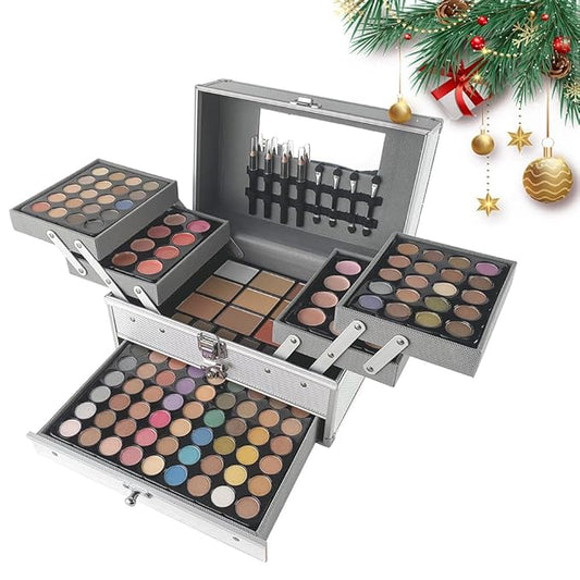 VERONNI 132 Colors All In One Makeup Palette For Women, Eyeshadow Makeup Palette Set, Professional Full Eye Makeup Kit Lipstick Concealer Contour Face Makeup Cosmetics Kit (132 colors)-Velvo Beauty