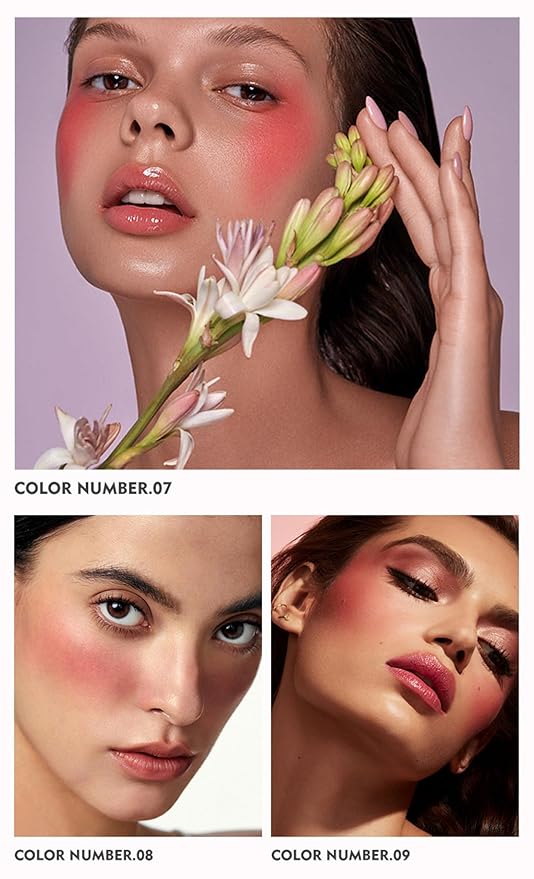 MAEPEOR Cream Blush 9 Color Smooth High-Pigmented Buildable Face Blush Long-Lasting Natural Look Face Blush for Cheeks (Color 07)-Velvo Beauty