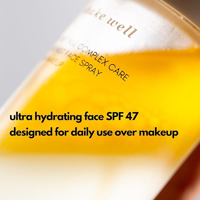 | PLUXOS 47 | SUNSCREEN + SKINCARE SPF 47 FACE MIST SPRAY (Vanilla) | SUN DEFENSE COMPLEX CARE | Apply Over Makeup, Broad Spectrum, Clear, Light, Vegan, Hydrate, Fight Acne, Anti-Aging, Cell Repair-Velvo Beauty