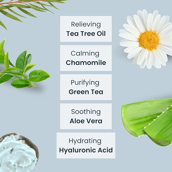 NOVEHA Tea Tree Oil Eyelid & Lash Wipes With Hyaluronic Acid, Green Tea & Chamomile For Blepharitis & Itchy Eyes, Individually Wrapped Eyelash Wipes Natural Makeup Remover & Daily Cleanser (Pack of 3)-Velvo Beauty