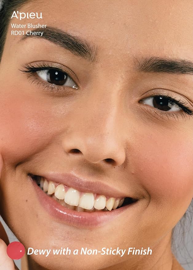 A'PIEU JUICY-PANG WATER BLUSHER (RD01 - Popping Cherry) Korean Liquid Blush For Cheeks K Beauty Makeup-Velvo Beauty